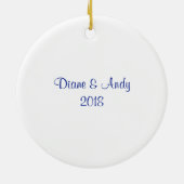 Pas Eerste Kerstmis samen met het Ornament Deer aa (Achterkant)