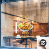 Pas Eggrolls Chinees Restaurant Eten Aan Raamsticker (Cafe Raam)