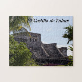 Pas El Castillo de Tulum aan - Maya ruïnes Legpuzzel (Horizontaal)