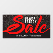 Pas elegante Black Friday-uitverkoop percentage ko Raamsticker (Vel)