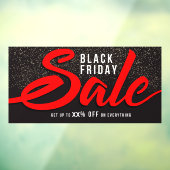 Pas elegante Black Friday-uitverkoop percentage ko Raamsticker (Vel 3)