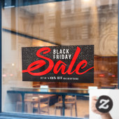 Pas elegante Black Friday-uitverkoop percentage ko Raamsticker (Cafe Raam)