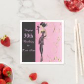 Pas Elegante Verjaardag voor haar aan Servet (Insitu)