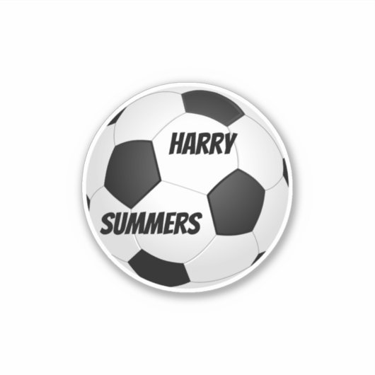 Pas eventuele objecten aan. Football, golfbal enz. Sticker (Voorkant)