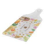 Pas Familienaam Traditionele Thanksgiving aan Snijplank (Hoek)