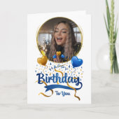 Pas Fijne verjaardag aan u Gevouwen aan Kaart (Voorkant)