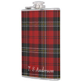 Pas Flask aan - Rode Tartan Macpherson Clan Heupfles (Links)