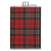Pas Flask aan - Rode Tartan Macpherson Clan Heupfles (Achterkant)