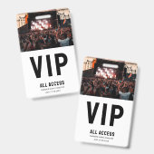Pas foto VIP All Access-concert Badge (Voor- en achterkant)