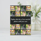 Pas fotocollage en tekst aan (Staand voorkant)