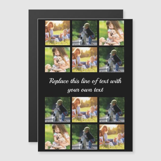 Pas fotocollage en tekst aan (Voorkant / Achterkant)