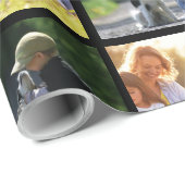 Pas fotocollage en tekst aan cadeaupapier (Rol Hoek)