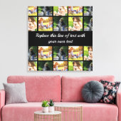 Pas fotocollage en tekst aan canvas afdruk (Insitu (Woonkamer))