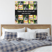 Pas fotocollage en tekst aan canvas afdruk (Insitu (Slaapkamer))