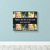 Pas fotocollage en tekst aan canvas afdruk (Insitu (Houten vloer))