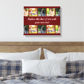 Pas fotocollage en tekst aan canvas afdruk (Insitu (Slaapkamer))
