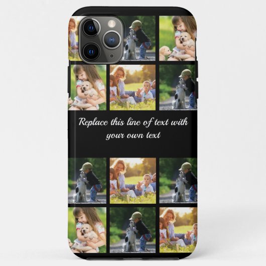 Pas fotocollage en tekst aan Case-Mate iPhone case (Achterkant)