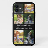 Pas fotocollage en tekst aan Case-Mate iPhone case (Achterkant)