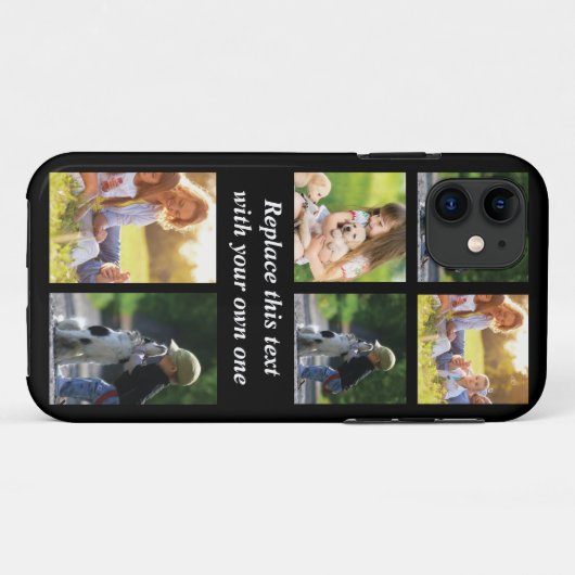 Pas fotocollage en tekst aan Case-Mate iPhone case (Achterkant (horizontaal))