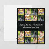 Pas fotocollage en tekst aan feestdagenkaart (Voorkant / Achterkant)