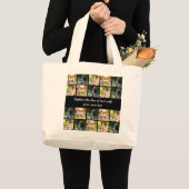 Pas fotocollage en tekst aan grote tote bag (Voorkant (product))