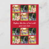 Pas fotocollage en tekst aan informatiekaartje (Voorkant)