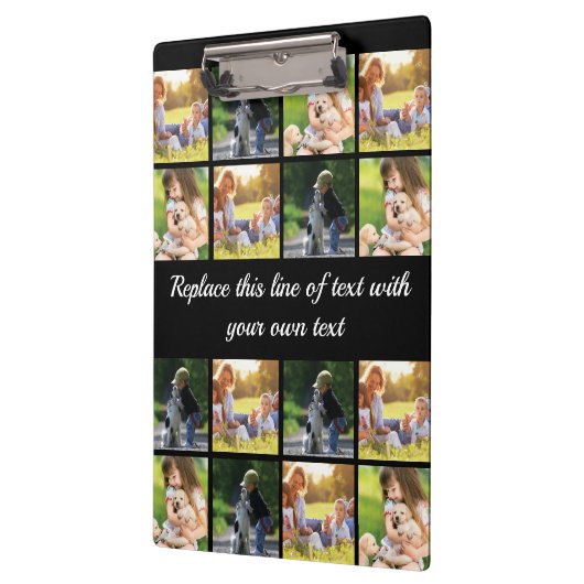 Pas fotocollage en tekst aan klembord (Links)