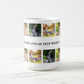 Pas fotocollage en tekst aan koffiemok (Center)