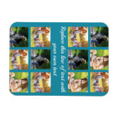 Pas fotocollage en tekst aan magneet (Horizontaal)