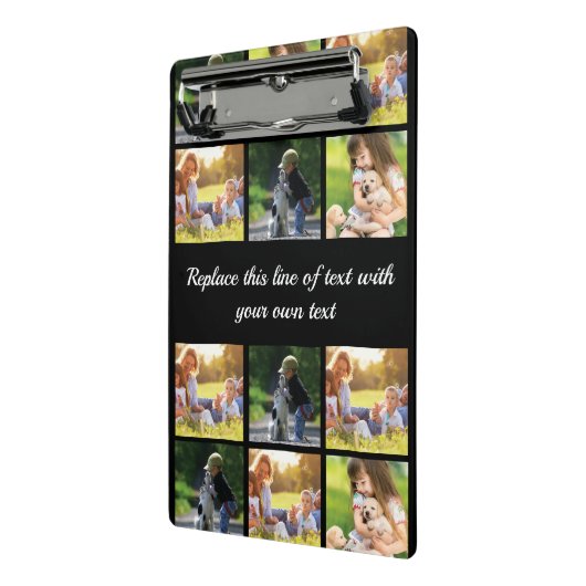 Pas fotocollage en tekst aan mini klembord (Angled2)