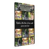 Pas fotocollage en tekst aan mini klembord (Schuin)