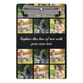 Pas fotocollage en tekst aan mini klembord (Voorkant)