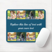 Pas fotocollage en tekst aan muismat (Met muis)