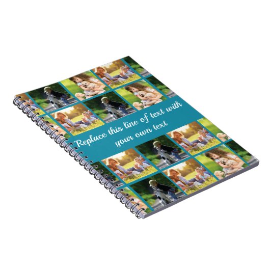 Pas fotocollage en tekst aan notitieboek (Rechterzijde)