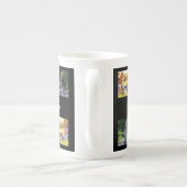 Pas fotocollage en tekst aan porselein kop (Achterkant)