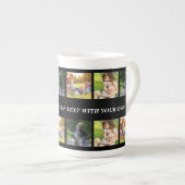 Pas fotocollage en tekst aan porselein kop (Voorkant rechts)