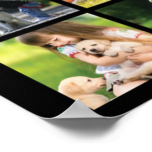 Pas fotocollage en tekst aan poster (Hoek)