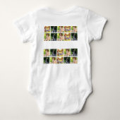 Pas fotocollage en tekst aan romper (Achterkant)