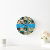 Pas fotocollage en tekst aan ronde klok (Huis)