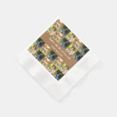 Pas fotocollage en tekst aan servet (Hoek)