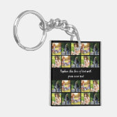 Pas fotocollage en tekst aan sleutelhanger (Voorkant Links)