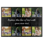 Pas fotocollage en tekst aan snijplank (Voorkant)