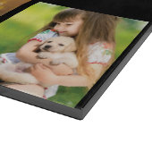 Pas fotocollage en tekst aan snijplank (Hoek)