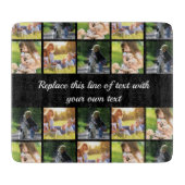 Pas fotocollage en tekst aan snijplank (Voorkant)