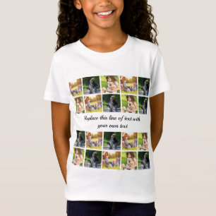Pas fotocollage en tekst aan t-shirt