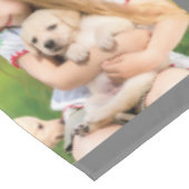 Pas fotocollage en tekst aan tafelkleed (Gekanteld)