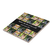 Pas fotocollage en tekst aan tegeltje (Zijkant)