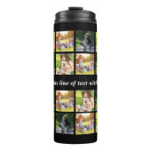 Pas fotocollage en tekst aan thermosbeker (Voorkant)