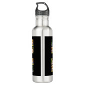 Pas fotocollage en tekst aan waterfles  (Achterkant)