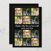 Pas fotocollage en tekst Hoesje-Mate iPhon aan Aankondiging (Voorkant / Achterkant)